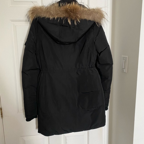 Black rudsak winter coat with fur ❄️ - Picture 2 of 3